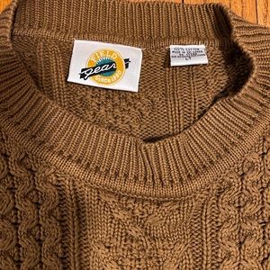 Color Brown 100 percent cotton sweater size large